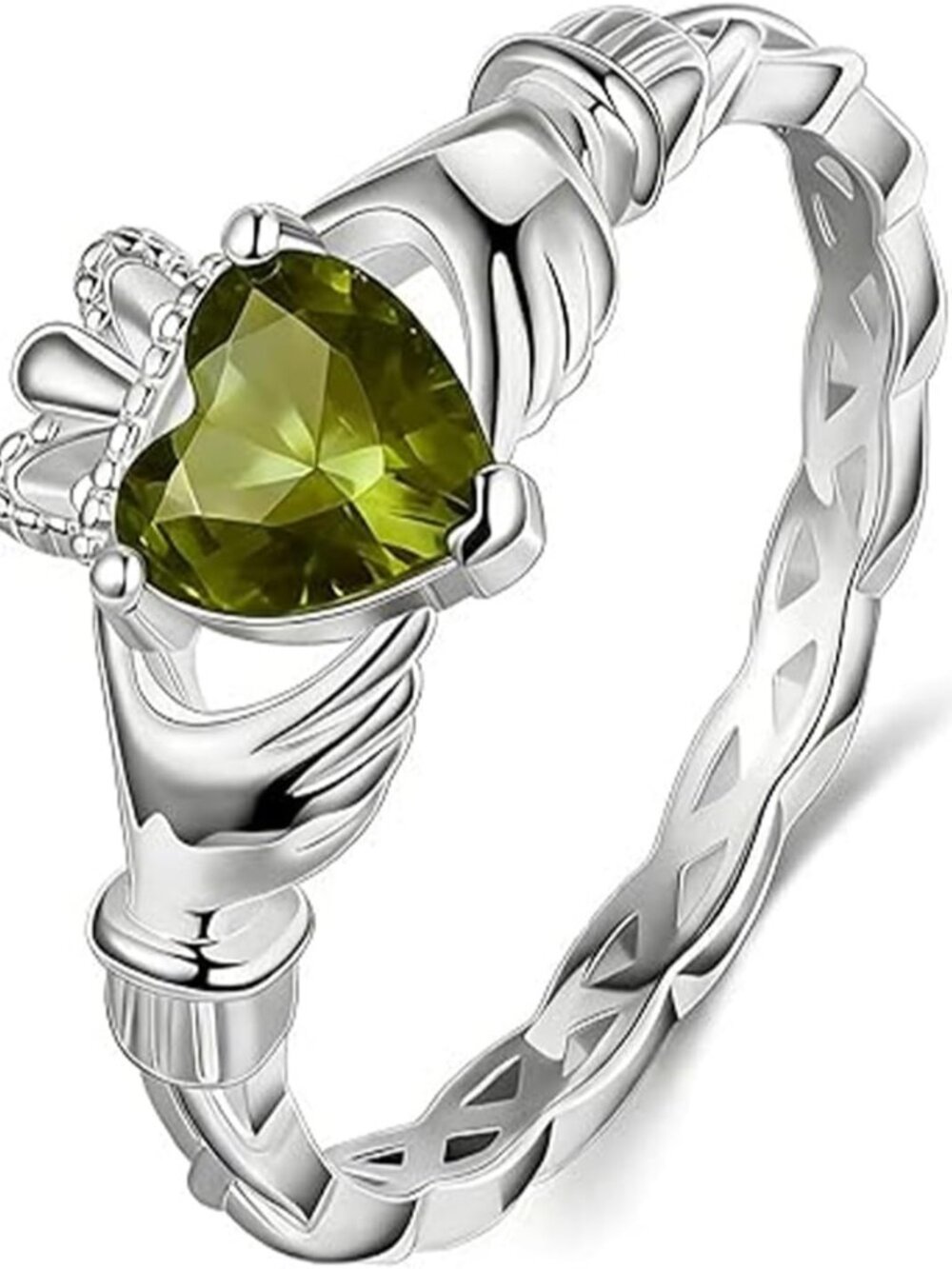 Sterling Silver Claddagh Ring for Women | Irish Celtic Jewelry | S925 Design